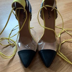 Multicolor stiletto size 7.5, true size: 7/6.5